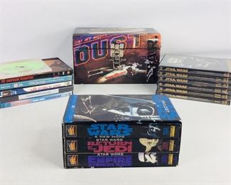 Star Wars DVDs, VHS Tapes & Keepsake Box