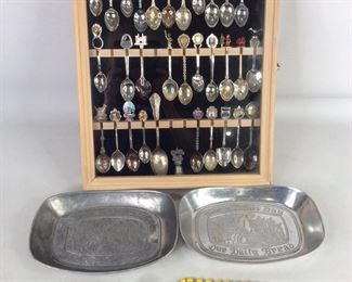  Collector's Spoon Shadow Box & More