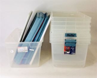 Sterilite & Hefty Plastic Storage Bins