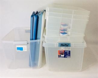 Sterilite & Hefty Plastic Storage Bins