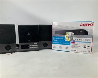 Sanyo Blu Ray Disc Player and Onn CD Player