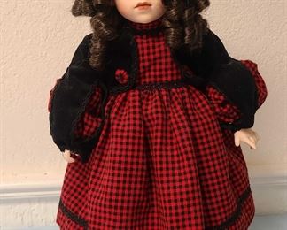 Red Plaid Dress Doll