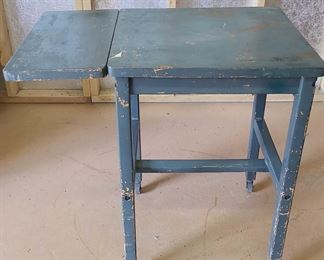 Work Table with Three Filing Cabinets