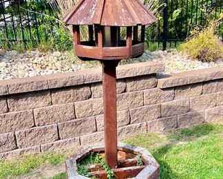 Wooden Bird Feeder