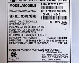 LG Stainless Steel Refrigerator