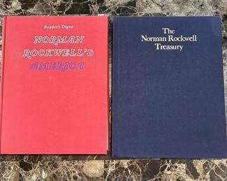 (2) Vintage Norman Rockwell Hardcover Books