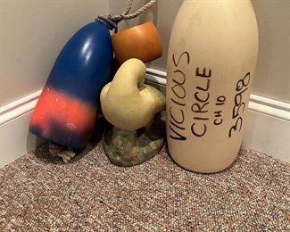 Authentic lobster catching paraphernalia perfect for your seaside resort.