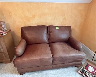 Leather loveseat no rips or stains. 