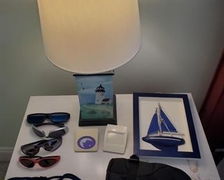 Children's glasses and snorkel equipment.  