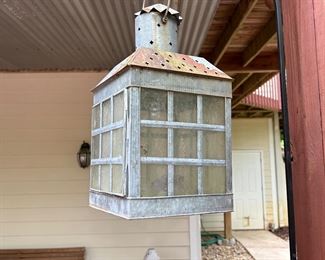 Three vintage lanterns. 