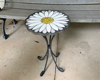 Unique vintage plastic bench 