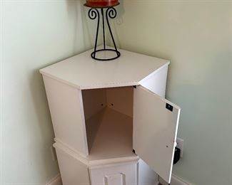 Double stacked corner cabinets 