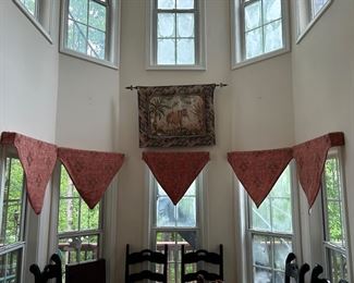 Very nice window treatments 