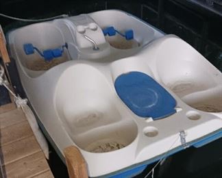 Paddle boat. 