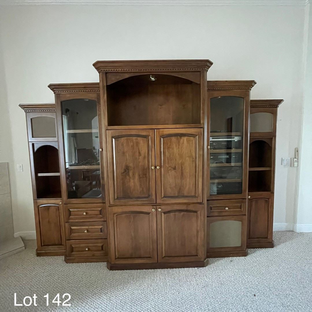 01 Custom Wood Entertainment Center