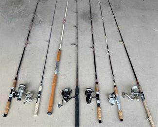 Fishing Gear Shimano  Shakespear Fishing Reels with Rods