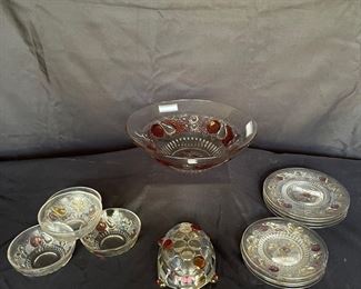 Rare EAPG U.S. Glass Amethyst Dishes