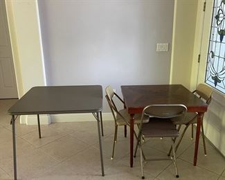 Two Tables with Three Chairs