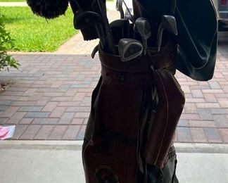 Vintage Golf Bag Set of Dunlop Golf Clubs