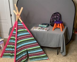 Play Tent, Backpacks, Coloring Books and More.