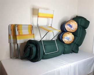 DuPont and Ozark Trail Sleeping Bags and Camp Chairs
