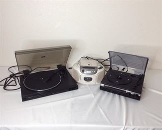 Kenwood and Jensen Turntables, Awai Mini Boombox
