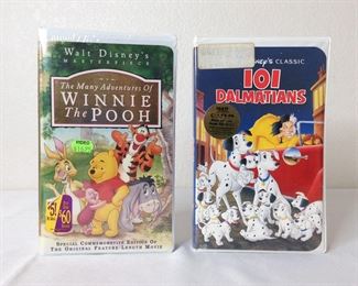 Walt Disney VHS "Winnie the Pooh" and "101 Dalmatians" - NEW