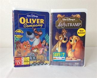 Walt Disney VHS "Lady and the Tramp" and "Oliver and Company"