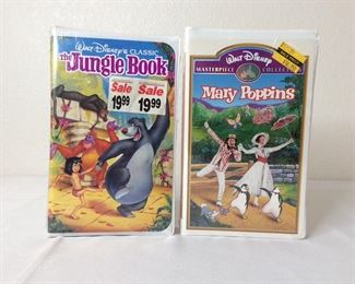 Walt Disney VHS "Mary Poppins" and "The Jungle Book"