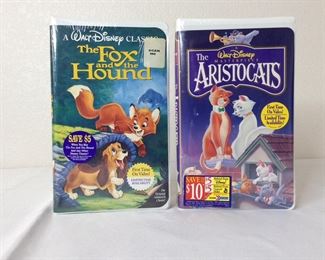 Walt Disney VHS "The Fox and The Hound" and "The Aristocats"