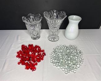 Cut Glass Vases and More