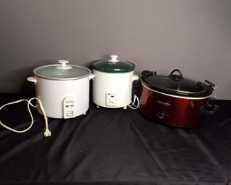 Crockpot & Westinghouse CrockPots, Betty Crocker Rice Cooker