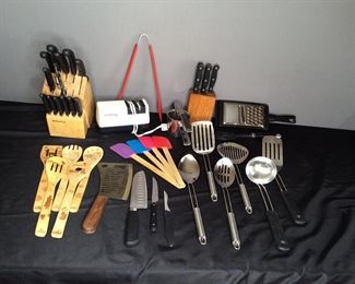 Spatulas, Wooden Spoons, Chicago Cutlery Knife Set and More