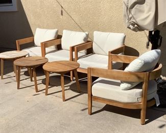 Noble House Home Furnishings Teak Patio Chairs and Tables