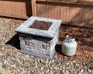 Square Outdoor Propane Fire Pit