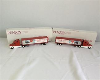 Coca-Cola Die-Cast Metal Semi by PenJoy Co.