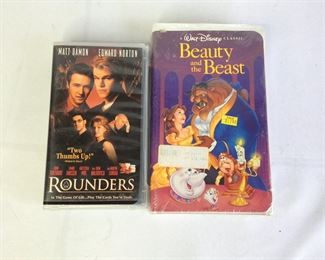 NEW Disney's Beauty and The Beast VHS, Rounders VHS