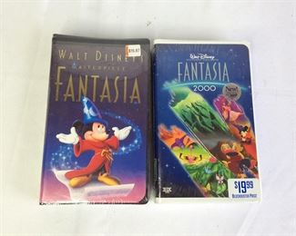 NEW VHS Disney's Fantasia and Fantasia 2000