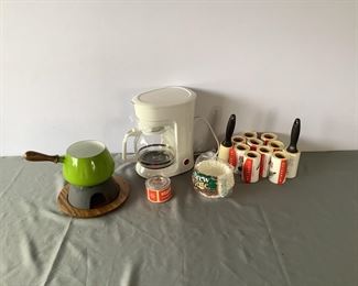 Mainstays Coffee Maker, Retro Fondue Pot, and More