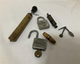 Antique Grease Gun Sewing Kit More