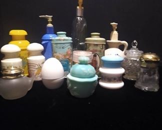 Avon Talc, Lotion, Salt  Pepper Shakers