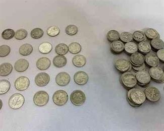 Buffalo Nickels With 1941 1942 Nickels