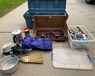Camping Essentials Lot Includes Tote