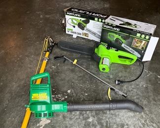 Electric Chainsaw, Leaf Blower Manual Pole Trimmer