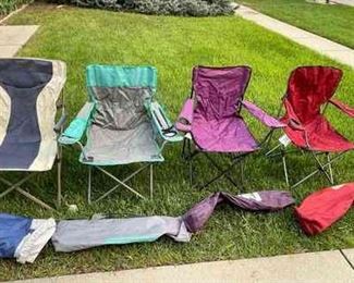Folding Arm Chairs With Storage Bags
