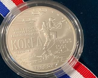 Korean War Memorial Silver Dollar
