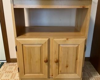 Microwave Cart on Wheels