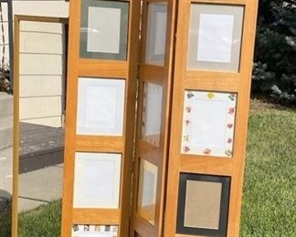 Mirror Accordian Floor Length Photo Stand