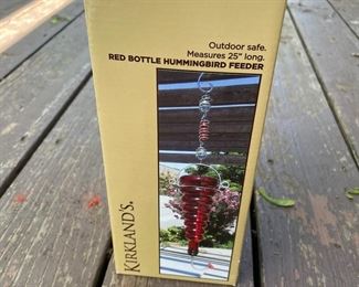 New Kirkland Red Hummingbird Feeder