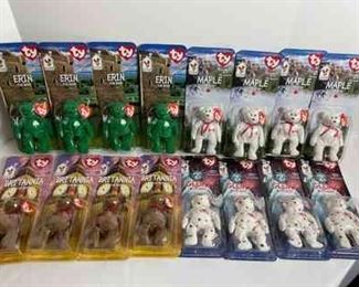 NIB 1999 McDonalds International TY Beanie Bears